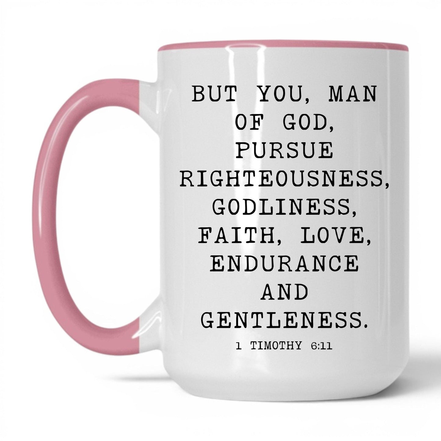 Man of God Mug – 11oz White/Pink Mug