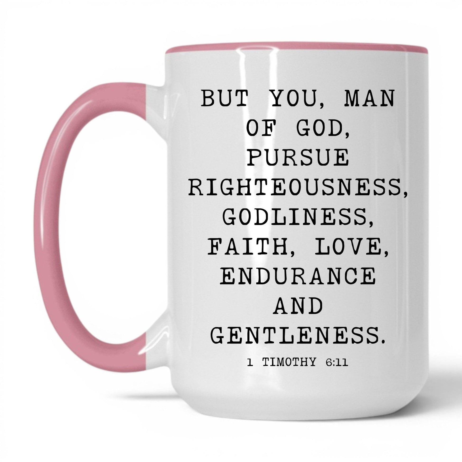 Man of God Mug – 11oz White/Pink Mug