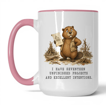 Unfinished Projects Beaver Coffee Mug