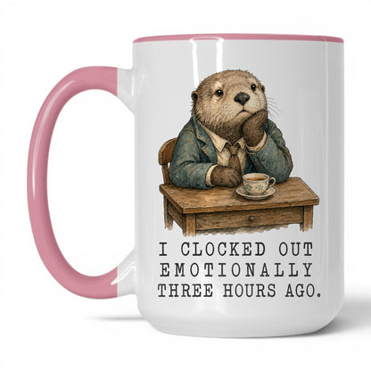Clocked Out Otter Coffee Mug