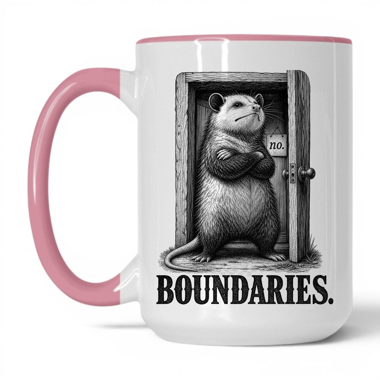 Boundaries Opossum Coffee Mug