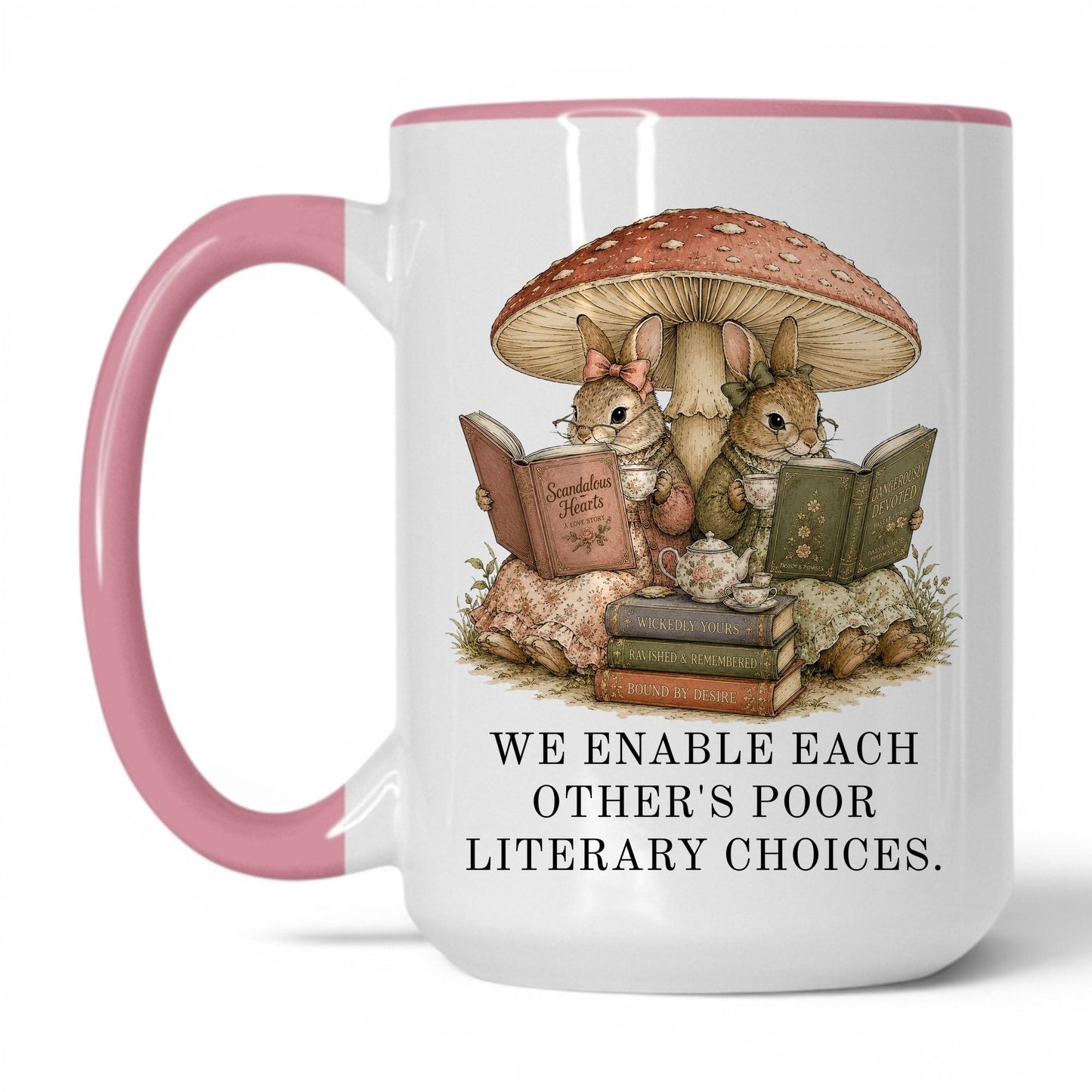 Poor Literary Choices Mug – 15oz White/Pink Mug