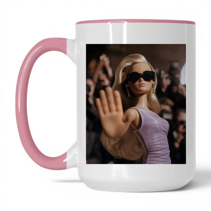 Not Taking Questions Doll Face Mug