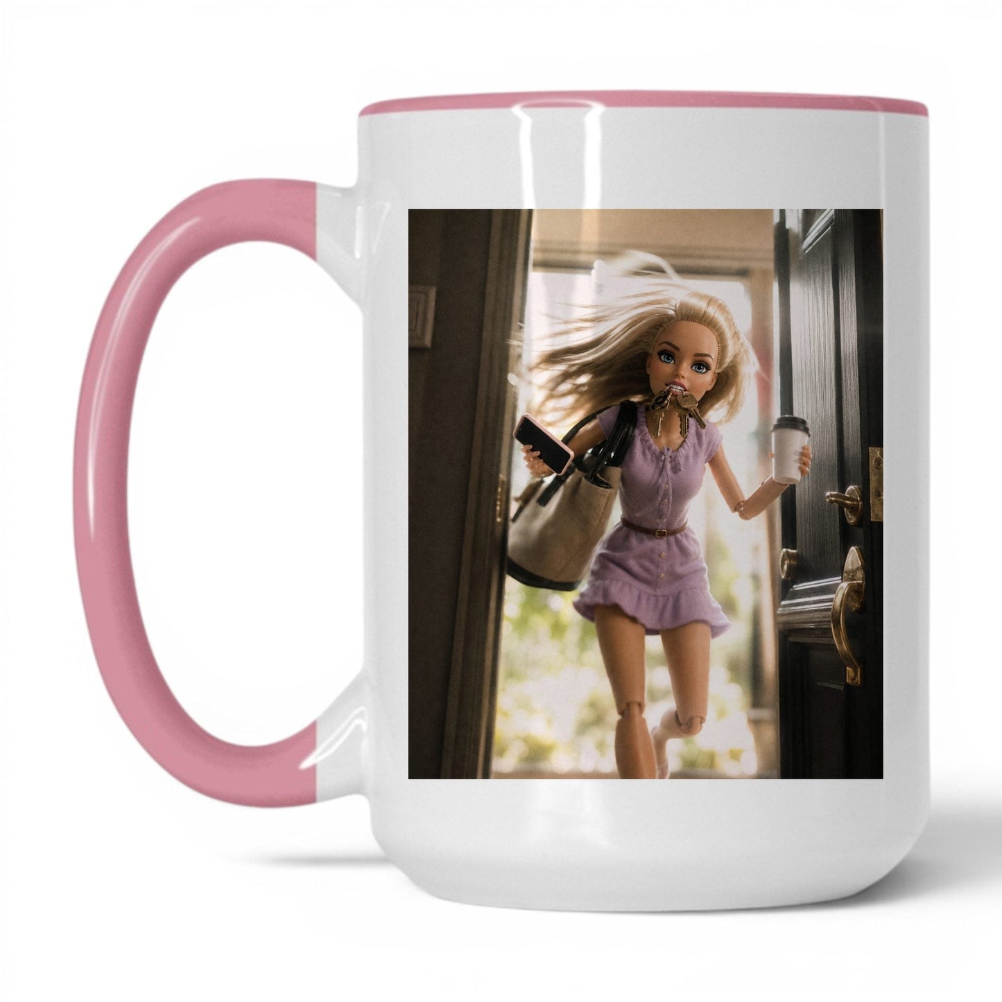 On My Way Doll Face Coffee Mug