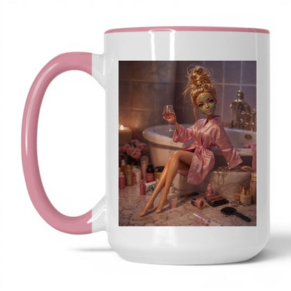 Self-Care Doll Face Coffee Mug