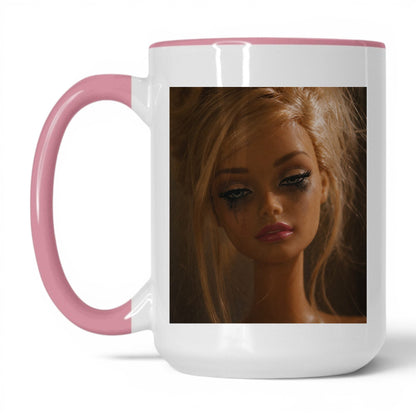 Exhausted Doll Face Coffee Mug