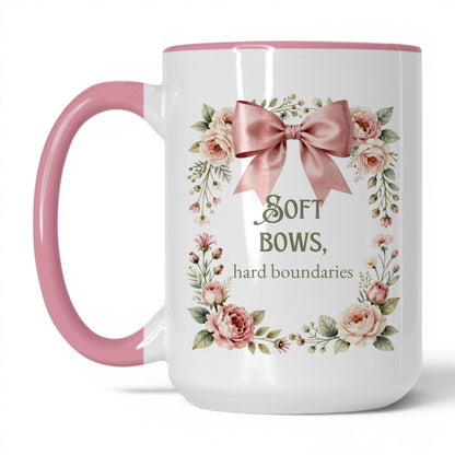 Soft Bows Hard Boundaries Coffee Mug