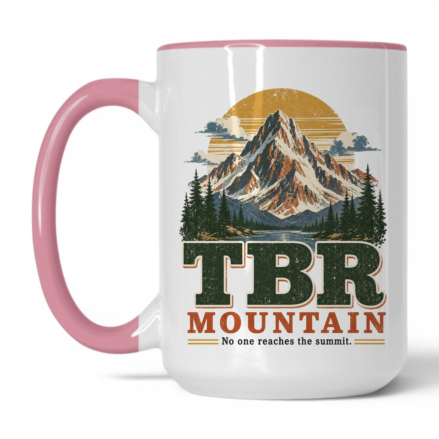 TBR Mountain Mug – 15oz White/Pink Mug