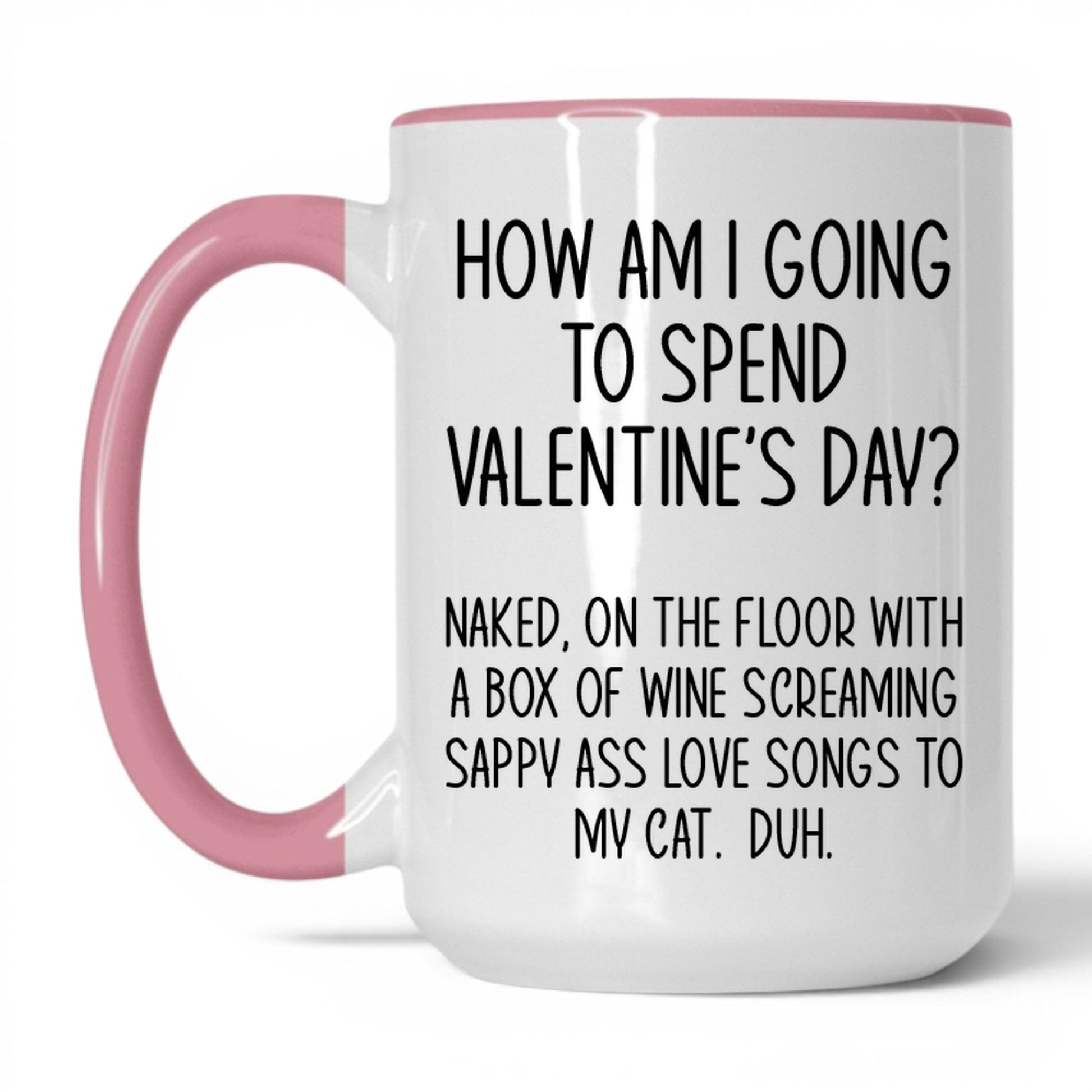 Wine and Screaming Into the Void Mug – 15oz White/Pink Mug