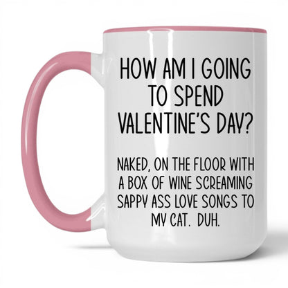 Wine and Screaming Into the Void Mug – 15oz White/Pink Mug