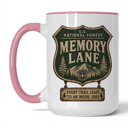 Memory Lane National Park Mug – 15oz White/Pink Mug