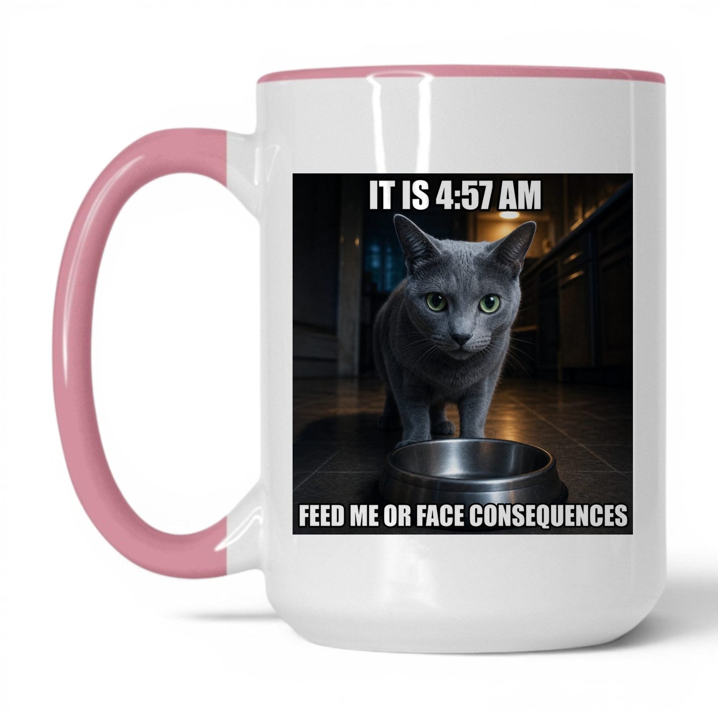 Feed Me Cat Coffee Mug