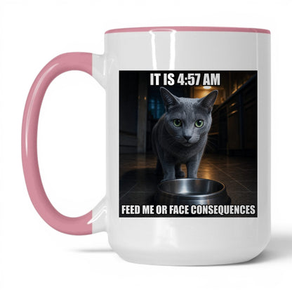 Feed Me Cat Coffee Mug