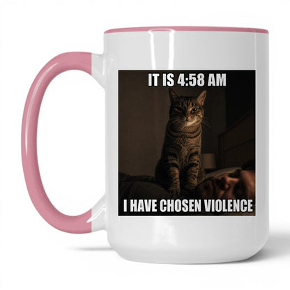 Chosen Violence Cat Coffee Mug