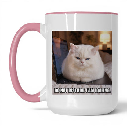 Do Not Disturb Loafing Cat Coffee Mug