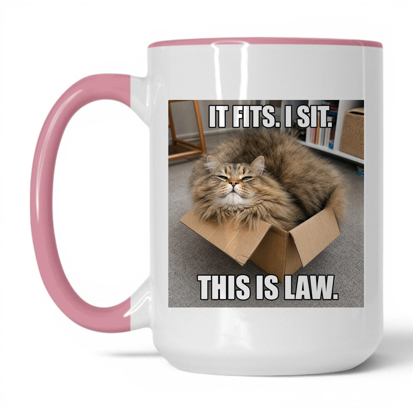 It Fits I Sit Cat Coffee Mug