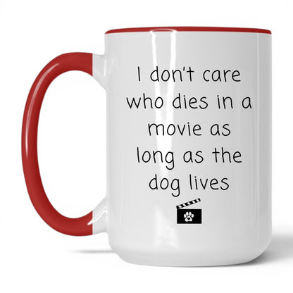 As Long as the Dog Lives Mug – 15oz White/Red Mug