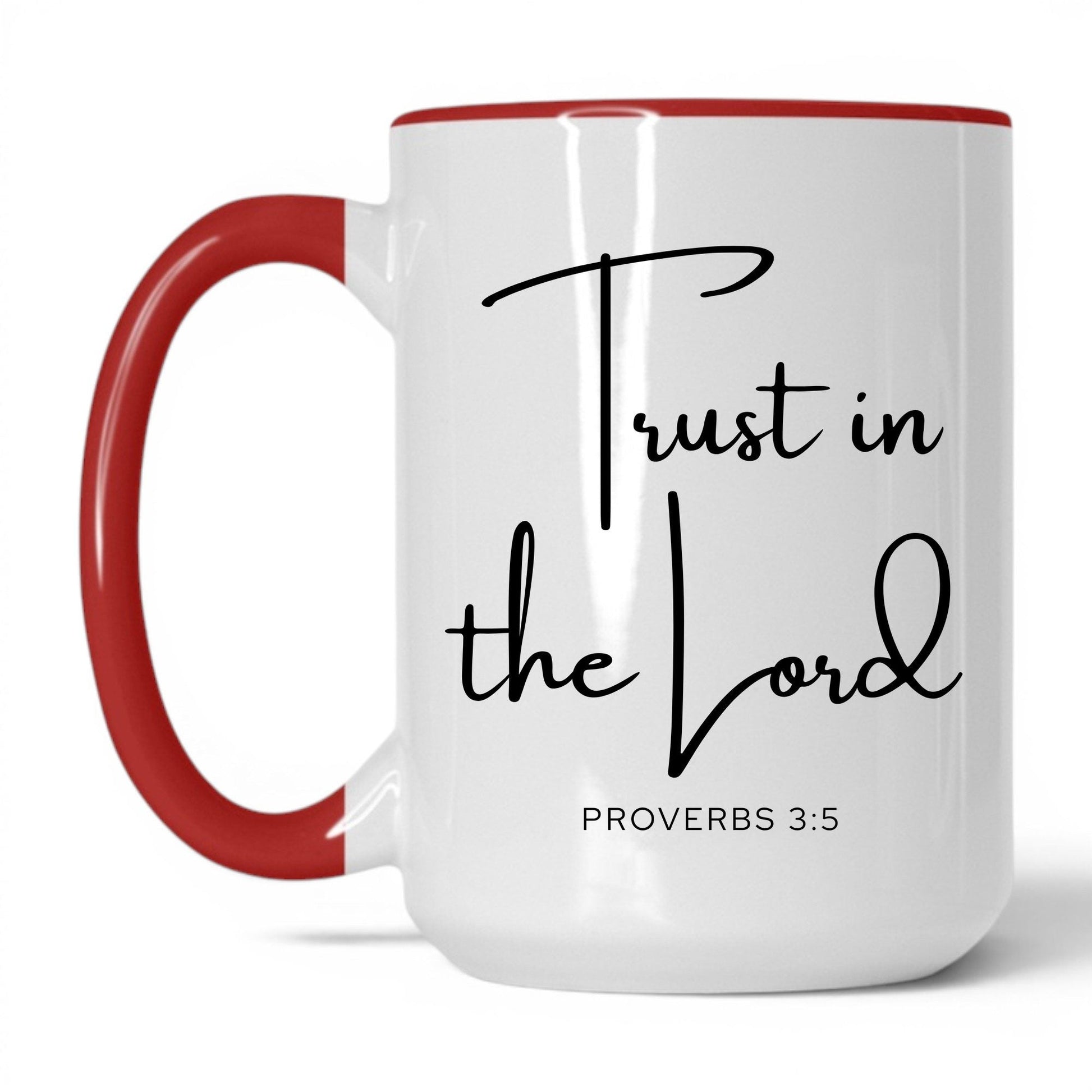 Lean Not on Your Own Mug – 15oz White/Red Mug