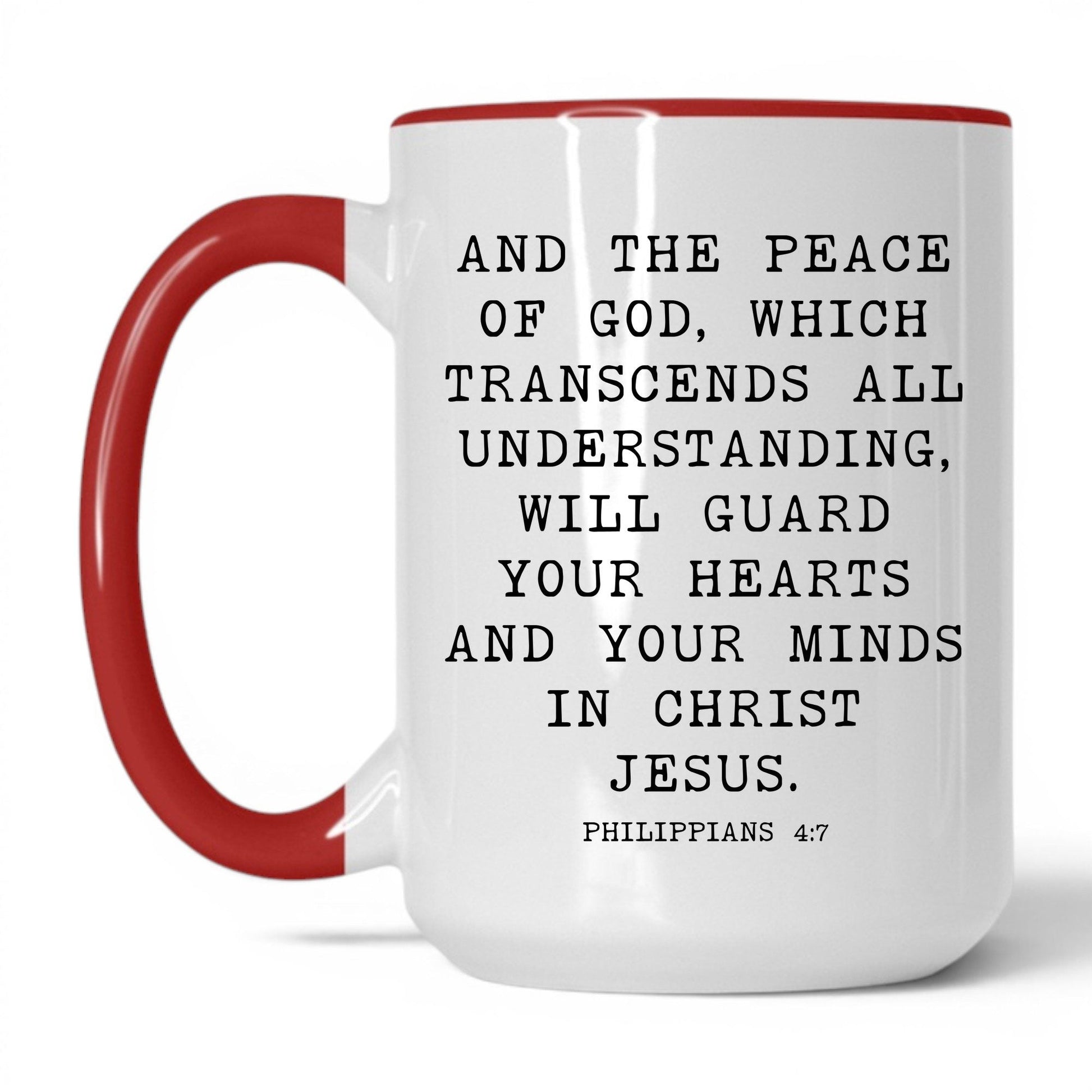 Peace of God Mug – 15oz White/Red Mug