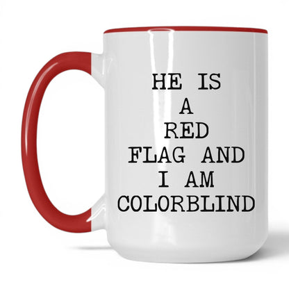 Red Flag and Colorblind Coffee Mug