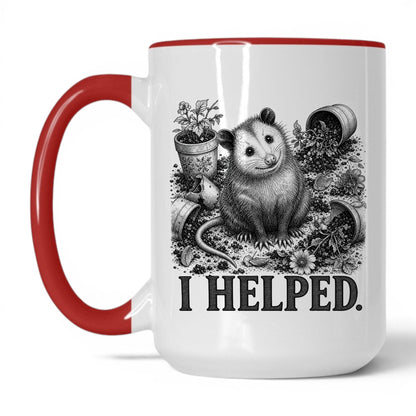I Helped Opossum Coffee Mug