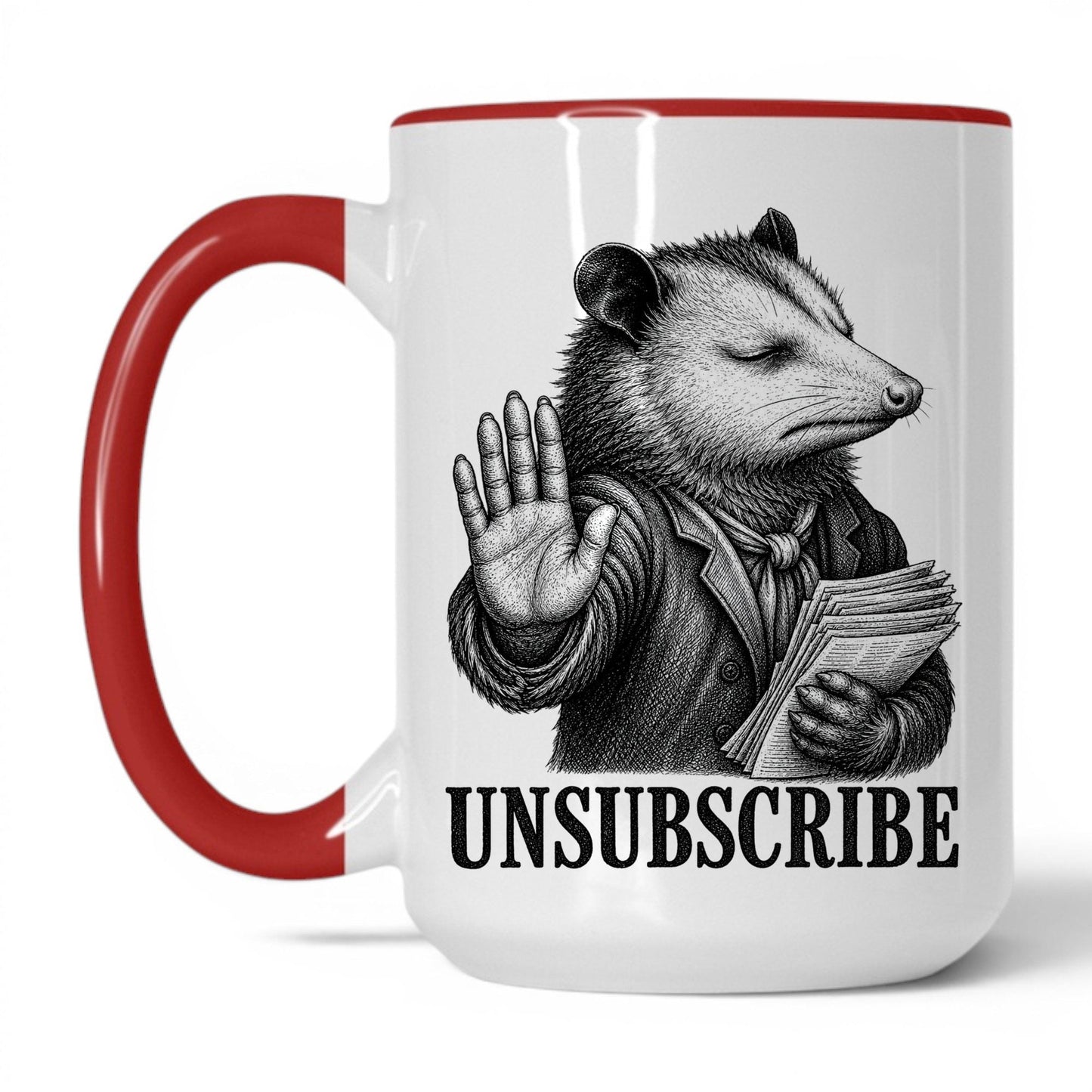 Unsubscribe Opossum Coffee Mug