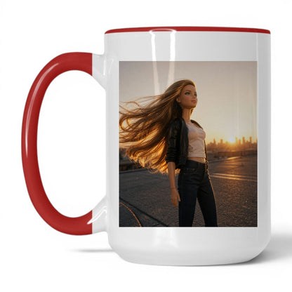 Main Character Doll Face Coffee Mug