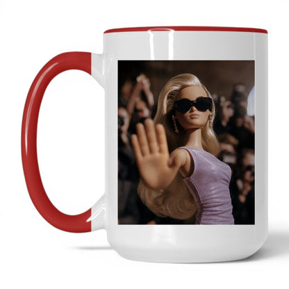 Not Taking Questions Doll Face Mug