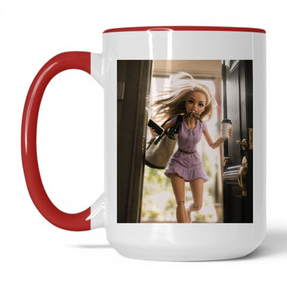 On My Way Doll Face Coffee Mug