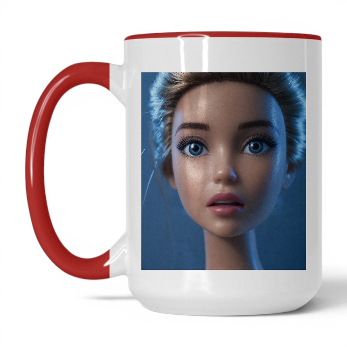 Anxious Doll Face Coffee Mug