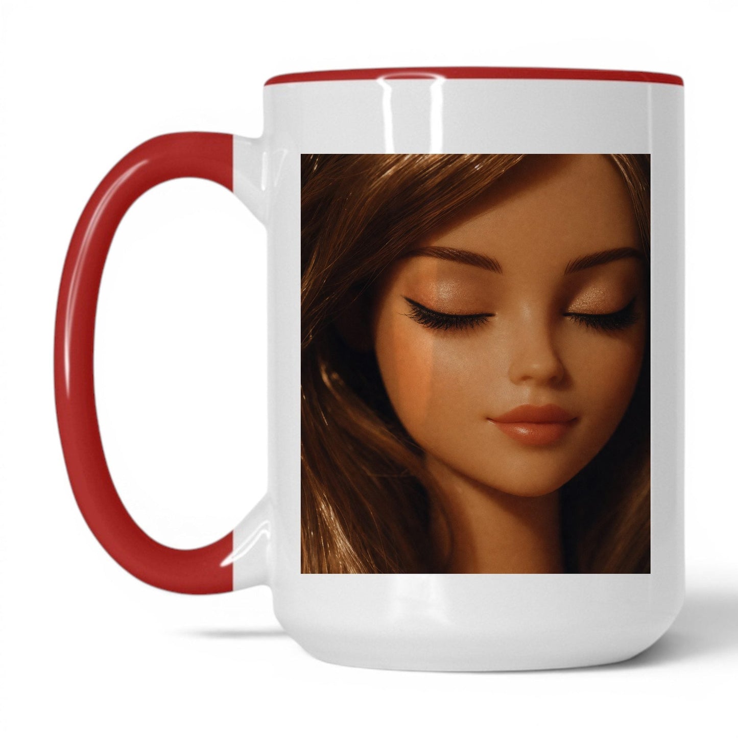 Unbothered Close-Up Doll Face Coffee Mug