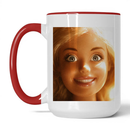 Unhinged Doll Face Coffee Mug