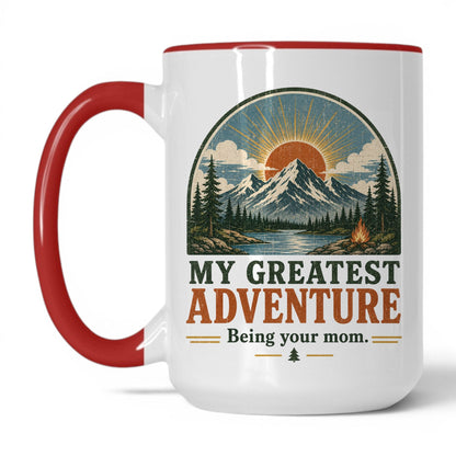 My Greatest Adventure Mug – 15oz White/Red Mug