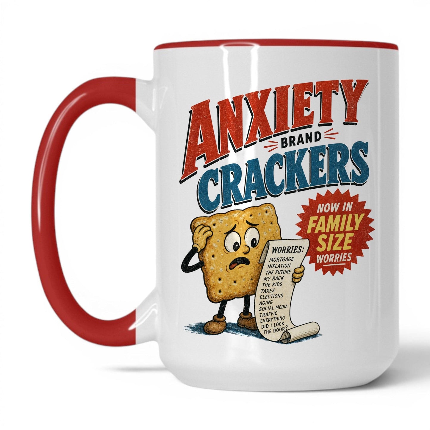 Anxiety Brand Crackers Coffee Mug