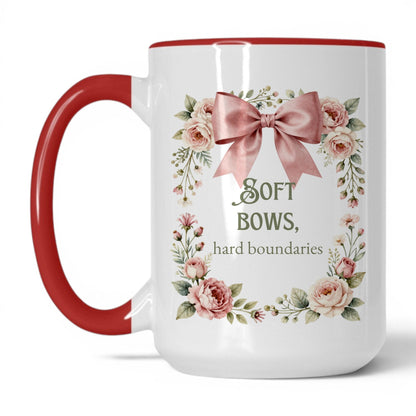 Soft Bows Hard Boundaries Coffee Mug