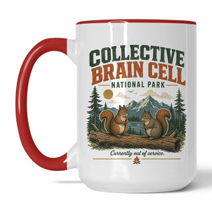 Collective Brain Cell National Park Mug – 15oz White/Red Mug