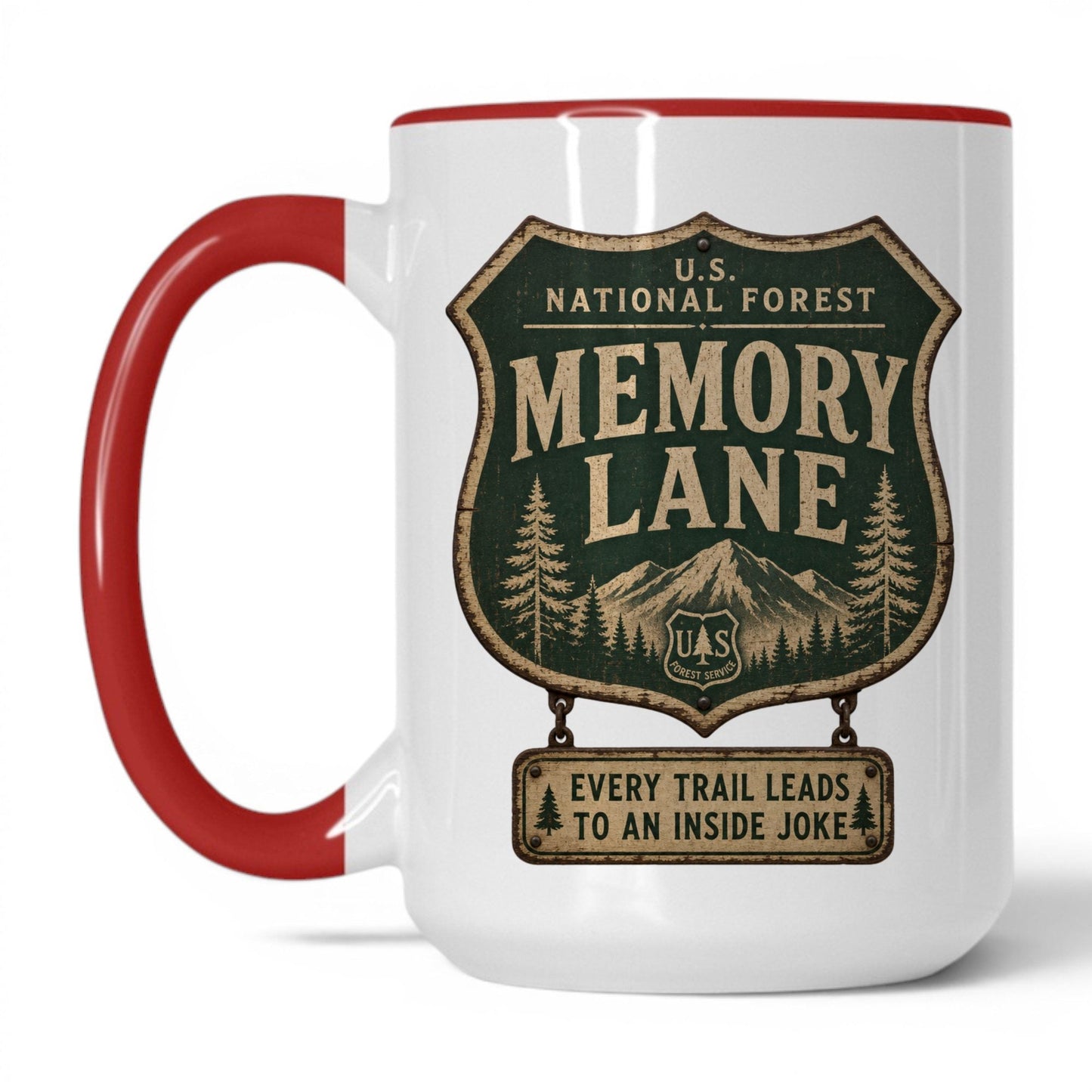 Memory Lane National Park Mug – 15oz White/Red Mug