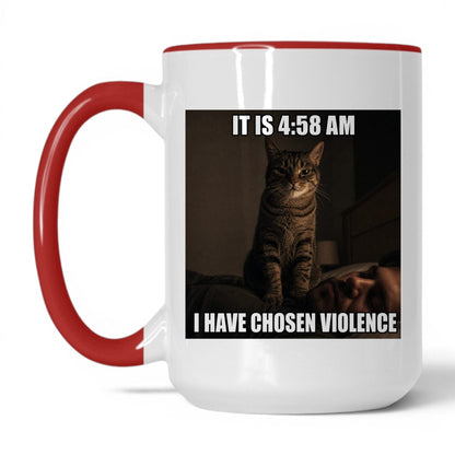 Chosen Violence Cat Coffee Mug