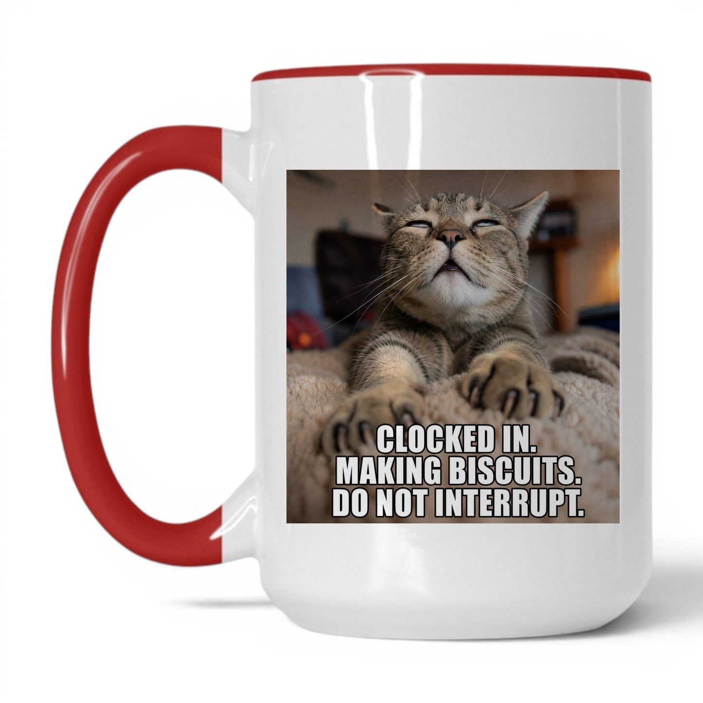 Making Biscuits Cat Coffee Mug