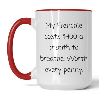 French Bulldog Mug – 15oz White/Red Mug