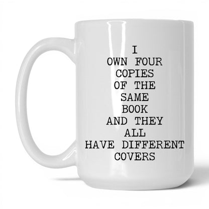Four Copies Different Covers Coffee Mug