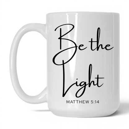 Be the Light Mug – 15oz White/Pink Mug