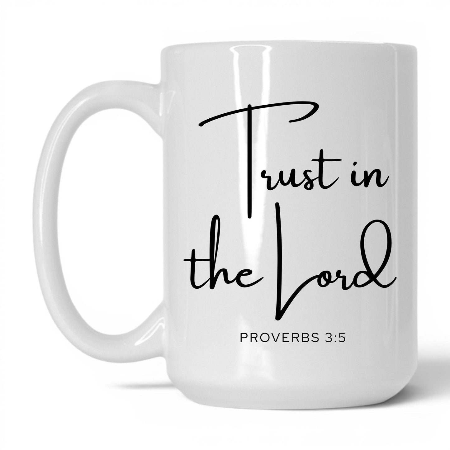 Lean Not on Your Own Mug – 15oz White/Pink Mug