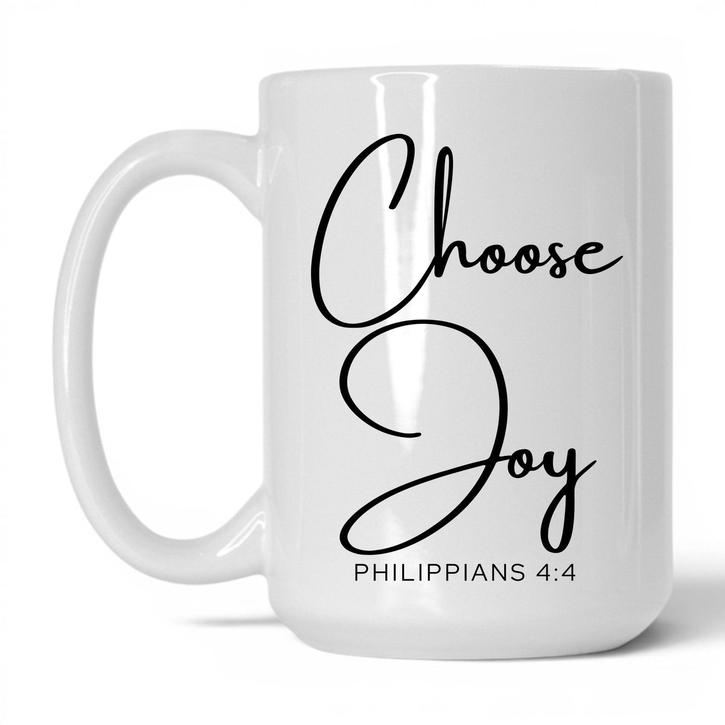 Choose Joy Mug – 15oz White/Pink Mug