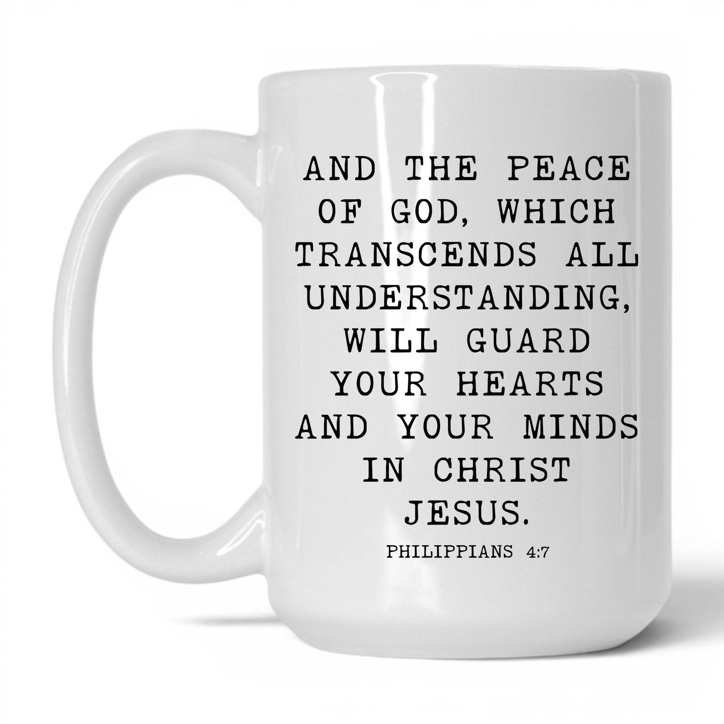 Peace of God Mug – 15oz White/Pink Mug