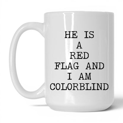 Red Flag and Colorblind Coffee Mug