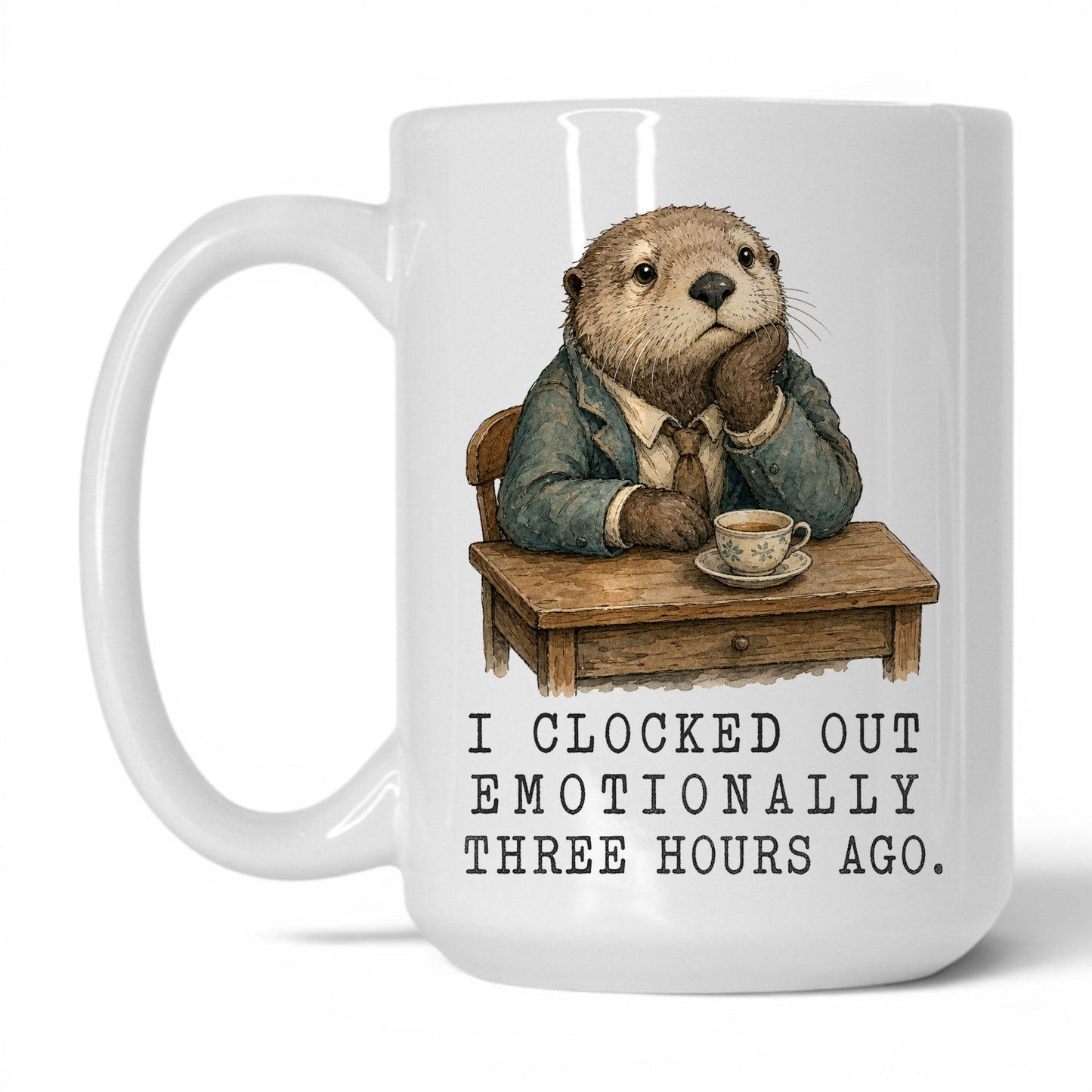 Clocked Out Otter Coffee Mug