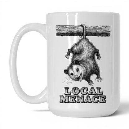 Local Menace Opossum Coffee Mug