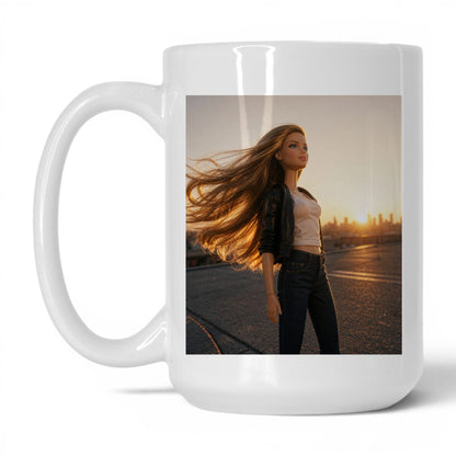 Main Character Doll Face Coffee Mug