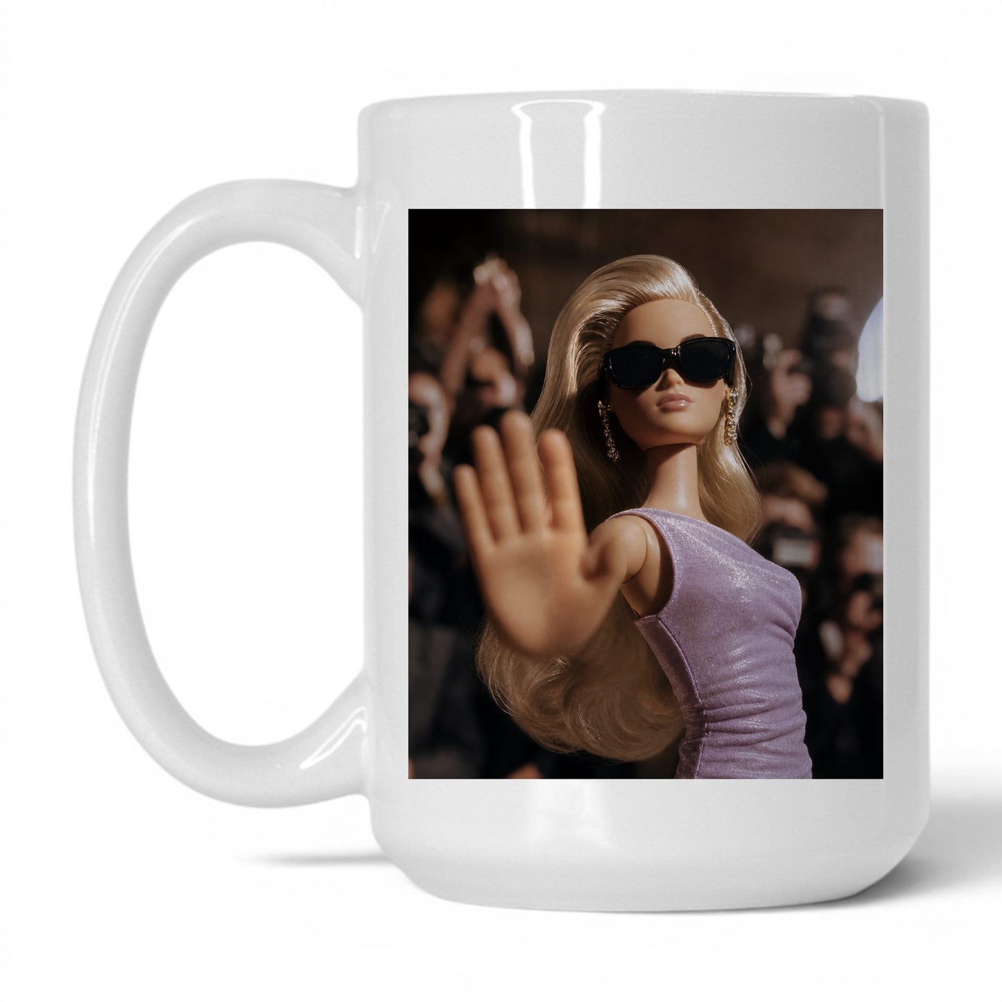 Not Taking Questions Doll Face Mug